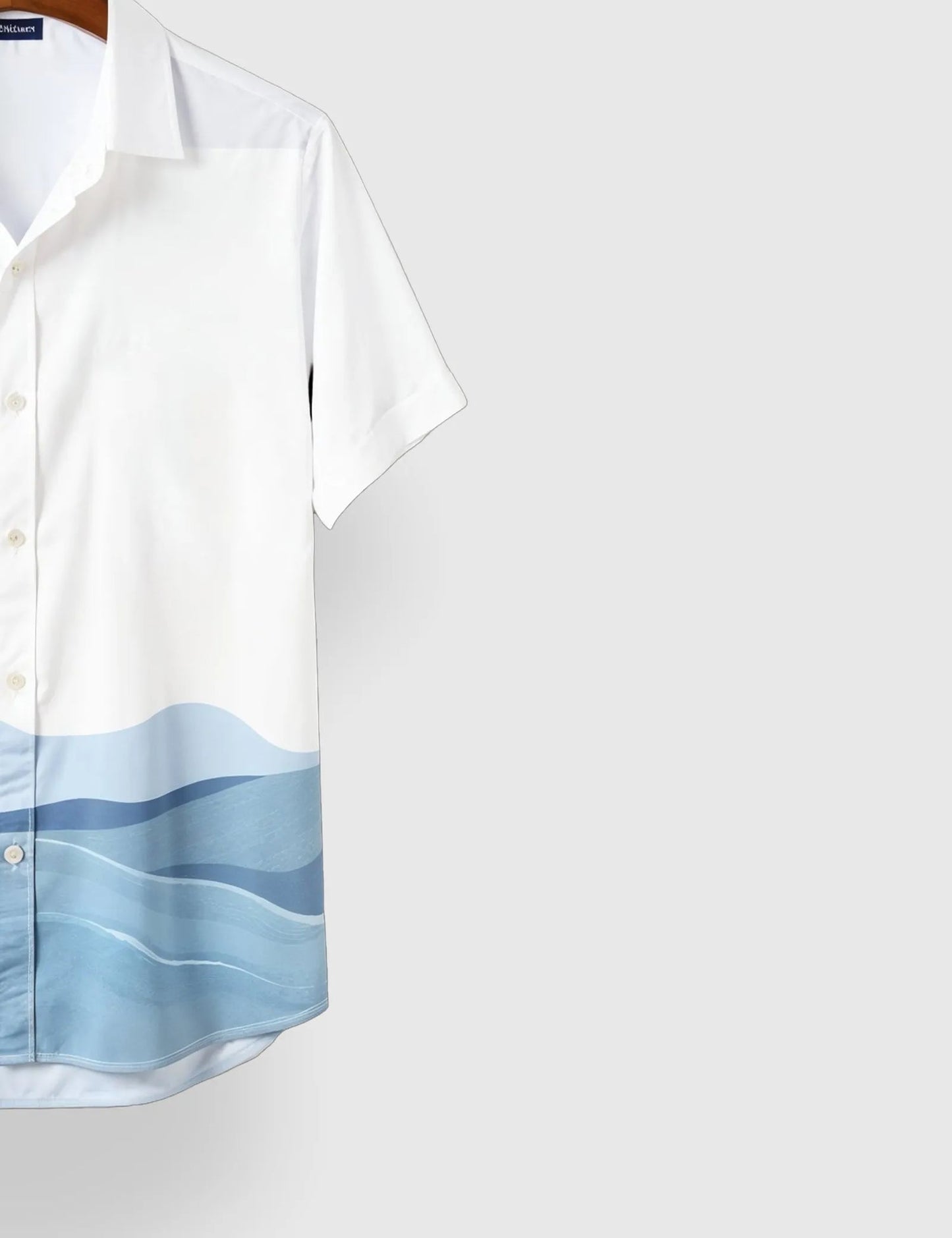 BLUE SHADE MEN'S HALF SLEEVES PRINTED SHIRT