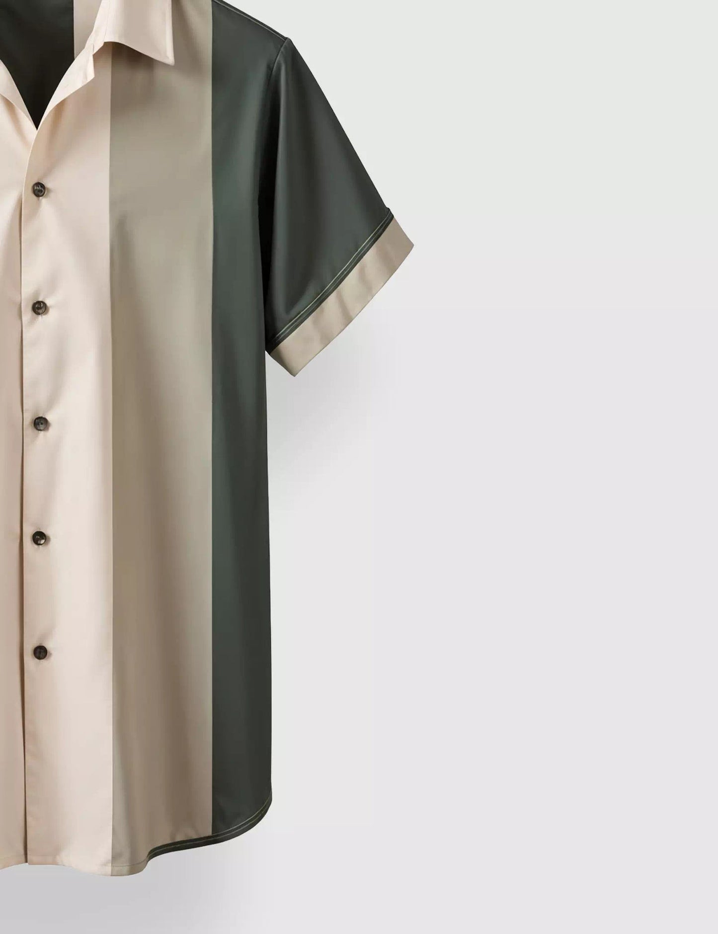 STRIPED DESIGNER MEN'S HALF SLEEVE PRINTED SHIRT